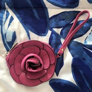 Rose Flower Wristlet Wallet